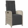 Set comedor de jardín 9 pzas cojines ratán sintético gris claro | Foro24.es | Tu tienda online para hogar, jardín y más Foro24.es