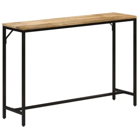 Mesa consola madera maciza mango rugosa y hierro 110x30x75 cm | Foro24.es | Tu tienda online para hogar, jardín y más Foro24.es