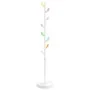 Perchero de hierro con recubrimiento en polvo blanco 172 cm by , Hat and coat racks - Ref: Foro24-377089, Price: 46,00 €, Dis...