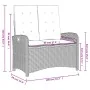 Juego comedor jardín 4 piezas con cojines ratán sintético negro by , Garden sets - Ref: Foro24-3277320, Price: 551,19 €, Disc...