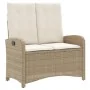 Set de comedor jardín con cojines 4 pzas ratán sintético beige | Foro24.es | Tu tienda online para hogar, jardín y más Foro24.es
