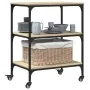 Carrito de cocina madera de ingeniería roble Sonoma 60x41x76 cm von , Küchen- und Speisewagen - Ref: Foro24-842302, Preis: 74...
