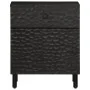 Mesita de noche madera maciza de mango negra 50x33x60 cm by , Nightstands - Ref: Foro24-356827, Price: 79,41 €, Discount: %