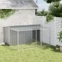 Caseta perros con corral acero galvanizado gris 197x194x110 cm von , Hundehütten - Ref: Foro24-3214224, Preis: 281,02 €, Raba...