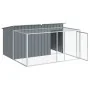 Caseta perros con corral acero galvanizado gris 197x194x110 cm von , Hundehütten - Ref: Foro24-3214224, Preis: 281,02 €, Raba...