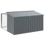 Caseta perros con corral acero galvanizado gris 197x194x110 cm von , Hundehütten - Ref: Foro24-3214224, Preis: 281,02 €, Raba...