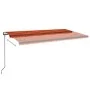 Toldo automático retráctil naranja y marrón 600x350 cm by , Awnings - Ref: Foro24-3069250, Price: 754,86 €, Discount: %