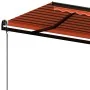 Toldo automático retráctil naranja y marrón 600x350 cm by , Awnings - Ref: Foro24-3069250, Price: 754,86 €, Discount: %