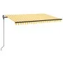 Toldo manual retráctil con LED amarillo y blanco 450x300 cm von , Markisen - Ref: Foro24-3069123, Preis: 376,15 €, Rabatt: %