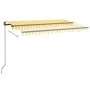 Toldo manual retráctil con LED amarillo y blanco 450x300 cm von , Markisen - Ref: Foro24-3069123, Preis: 376,15 €, Rabatt: %