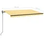 Toldo manual retráctil con LED amarillo y blanco 450x300 cm von , Markisen - Ref: Foro24-3069123, Preis: 376,15 €, Rabatt: %
