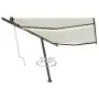Toldo automático con LED y sensor de viento crema 500x350 cm by , Awnings - Ref: Foro24-3069872, Price: 787,23 €, Discount: %