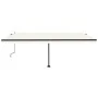 Toldo automático con LED y sensor de viento crema 500x350 cm by , Awnings - Ref: Foro24-3069872, Price: 787,23 €, Discount: %
