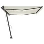Toldo automático con LED y sensor de viento crema 500x350 cm by , Awnings - Ref: Foro24-3069872, Price: 787,23 €, Discount: %