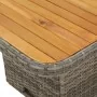 Juego de comedor de jardín 4 piezas con cojines ratán PE gris de , Conjuntos de jardín - Ref: Foro24-3277405, Precio: 662,81 ...