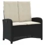 Set comedor de jardín 2 pzas con cojines ratán sintético negro | Foro24.es | Tu tienda online para hogar, jardín y más Foro24.es