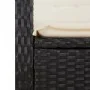 Set comedor de jardín 2 pzas con cojines ratán sintético negro | Foro24.es | Tu tienda online para hogar, jardín y más Foro24.es