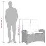 Set comedor de jardín 2 pzas con cojines ratán sintético negro | Foro24.es | Tu tienda online para hogar, jardín y más Foro24.es