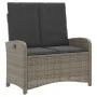 Juego de comedor jardín 2 pzas con cojines ratán sintético gris von , Gartensets - Ref: Foro24-3277343, Preis: 331,93 €, Raba...