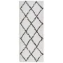 Alfombra de pelo largo moderna crema y negro 80x200 cm von , Teppiche - Ref: Foro24-375362, Preis: 37,36 €, Rabatt: %
