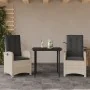 Set comedor de jardín 3 pzas cojines ratán sintético gris claro by , Garden sets - Ref: Foro24-3212410, Price: 375,89 €, Disc...