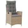 Set comedor de jardín 9 pzas con cojines ratán sintético beige by , Garden sets - Ref: Foro24-3213262, Price: 1,00 €, Discoun...