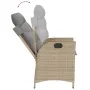 Set comedor de jardín 9 pzas con cojines ratán sintético beige by , Garden sets - Ref: Foro24-3213262, Price: 1,00 €, Discoun...