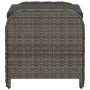 Taburete de jardín con cojín ratán sintético gris 58x46x46 cm de , Otomanas de exterior - Ref: Foro24-365734, Precio: 85,97 €...