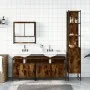 Set de muebles baño 4 pzas madera contrachapada roble ahumado by , Bathroom furniture - Ref: Foro24-3214687, Price: 222,07 €,...