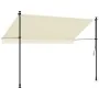 Toldo retráctil de tela y acero crema 300x150 cm | Foro24.es | Tu tienda online para hogar, jardín y más Foro24.es