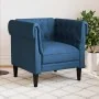 Sillón Chesterfield de tela azul by , Sofas - Ref: Foro24-372544, Price: 201,30 €, Discount: %