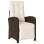 Set comedor de jardín 5 piezas y cojines ratán sintético marrón von , Gartensets - Ref: Foro24-3212342, Preis: 626,02 €, Raba...