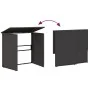 Sofá de jardín en forma de L con mesa y cojines ratán PE negro von , Gartensets - Ref: Foro24-362347, Preis: 208,80 €, Rabatt: %