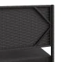 Sofá de jardín en forma de L con mesa y cojines ratán PE negro von , Gartensets - Ref: Foro24-362347, Preis: 208,80 €, Rabatt: %