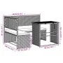 Sofá de jardín en forma de L con mesa y cojines ratán PE negro von , Gartensets - Ref: Foro24-362347, Preis: 208,80 €, Rabatt: %