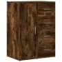Aparador de madera de ingeniería roble ahumado 59x39x80 cm by , Sideboards - Ref: Foro24-840538, Price: 100,85 €, Discount: %