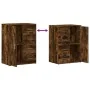 Aparador de madera de ingeniería roble ahumado 59x39x80 cm by , Sideboards - Ref: Foro24-840538, Price: 100,85 €, Discount: %