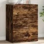 Aparador de madera de ingeniería roble ahumado 60x39x80 cm by , Sideboards - Ref: Foro24-840531, Price: 99,58 €, Discount: %