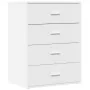 Aparador de madera de ingeniería blanco 60x39x80 cm by , Sideboards - Ref: Foro24-840527, Price: 103,26 €, Discount: %