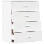 Aparador de madera de ingeniería blanco 60x39x80 cm by , Sideboards - Ref: Foro24-840527, Price: 103,26 €, Discount: %