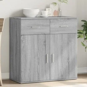 Aparador de madera de ingeniería gris Sonoma 79x38x80 cm by , Sideboards - Ref: Foro24-840525, Price: 119,16 €, Discount: %