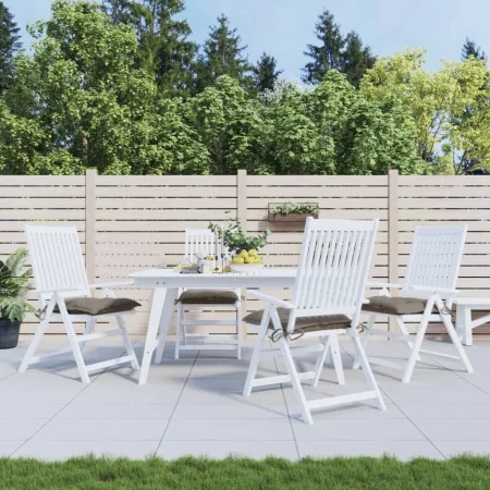 Cojines de silla de jardín 4 uds tela Oxford taupé 40x40x7 cm by , Cushions for chairs and sofas - Ref: Foro24-361475, Price:...