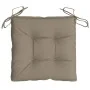 Cojines de silla de jardín 4 uds tela Oxford taupé 40x40x7 cm by , Cushions for chairs and sofas - Ref: Foro24-361475, Price:...