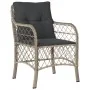 Set comedor de jardín 5 pzas cojines ratán sintético gris claro de , Conjuntos de jardín - Ref: Foro24-3212169, Precio: 502,7...