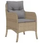 Set comedor de jardín 7 pzas con cojines ratán sintético beige de , Conjuntos de jardín - Ref: Foro24-3211980, Precio: 759,76...
