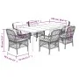 Set comedor de jardín 7 pzas con cojines ratán sintético beige de , Conjuntos de jardín - Ref: Foro24-3212157, Precio: 804,83...