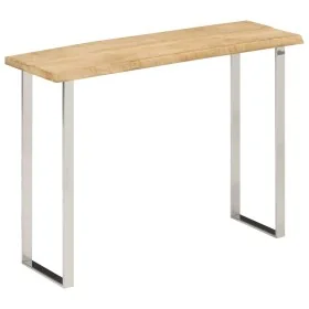 Mesa consola con borde natural madera mango maciza 105x33x76 cm by , console tables - Ref: Foro24-372766, Price: 144,03 €, Di...