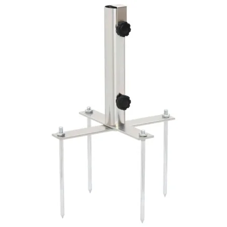 Base de Sombrilla con estacas de suelo acero Ø32-38 mm by , Umbrella bases - Ref: Foro24-4003377, Price: 24,41 €, Discount: %