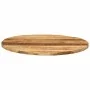 Tablero de mesa redondo madera maciza mango rugosa Ø 70x2,5 cm by , Table tops - Ref: Foro24-370010, Price: 91,68 €, Discount: %