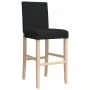 Taburetes altos 2 uds madera maciza de caucho y tela | Foro24.es | Tu tienda online para hogar, jardín y más Foro24.es